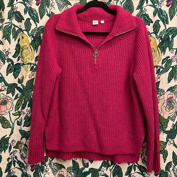 Gap Shaker Half Zip Pullover Sweater - Picture 2 of 5